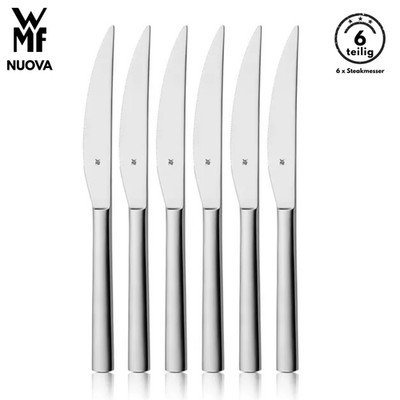 WMF Nuova Steakmesser B-Ware 6-tlg Cromargan , Tafelmesser, Messer, Besteck