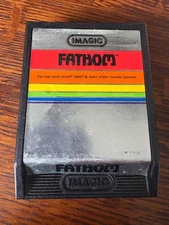 FATHOM (Atari 2600) Game Cartridge Imagic Silver Label 1982 Tested Works