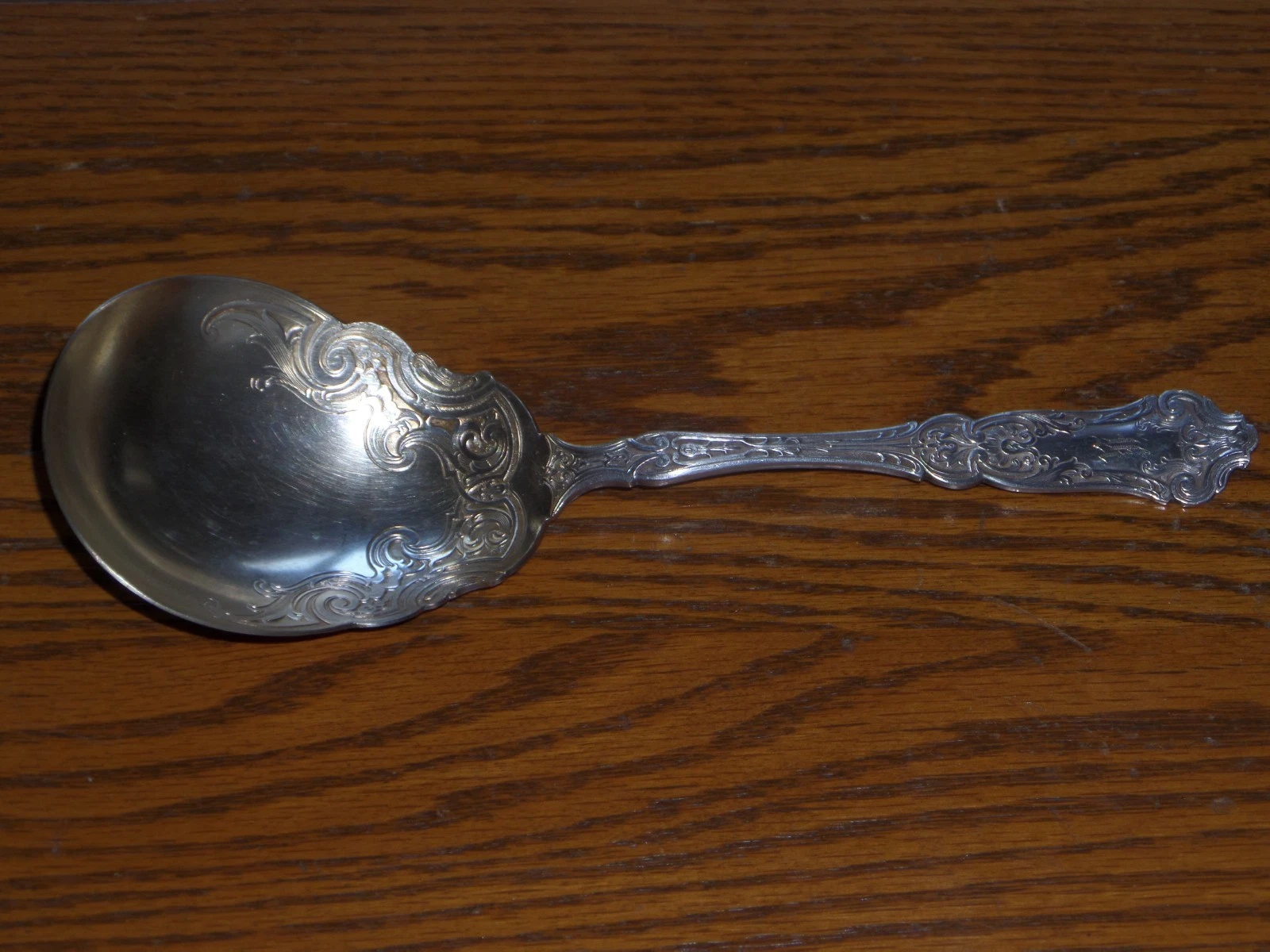 Vintage Wallace 1835R Silver Plate Casserole Serving Spoon Smooth FREE Ship!