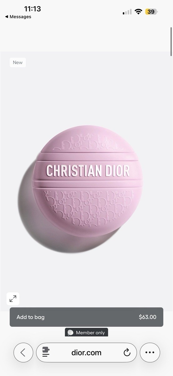 Christian Dior Le Baume ディオール限定品50ml 紫 Christian Dior Le Baume Limited Edition Lilac The Balm-Hands-Lips