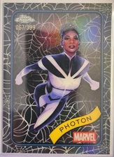 2025 Topps Chrome Marvel Photon Spider Web Refractor /399