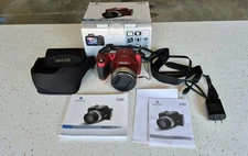 Open Box Minolta Pro Shot Red 16MP Digital Camera with 53x Optical Zoom Tested
