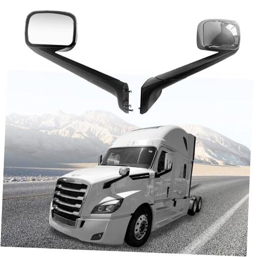 Freightliner Cascadia 2018+ Hood Mirror Replacement for Semi Trucks-image