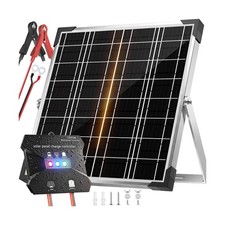 20W 12V Solar Panel Battery Charger Trickle Maintainer Kit 20W ... USA FAST SHIP