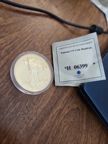 C-078 1933 Gold Double Eagle Lady Liberty Proof  Coin 2003 Copy