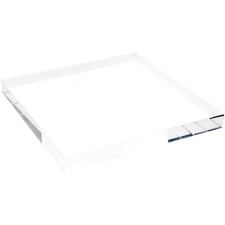 Plymor Clear Polished Acrylic Square Display Block, 1" H x 10" W x 10" D