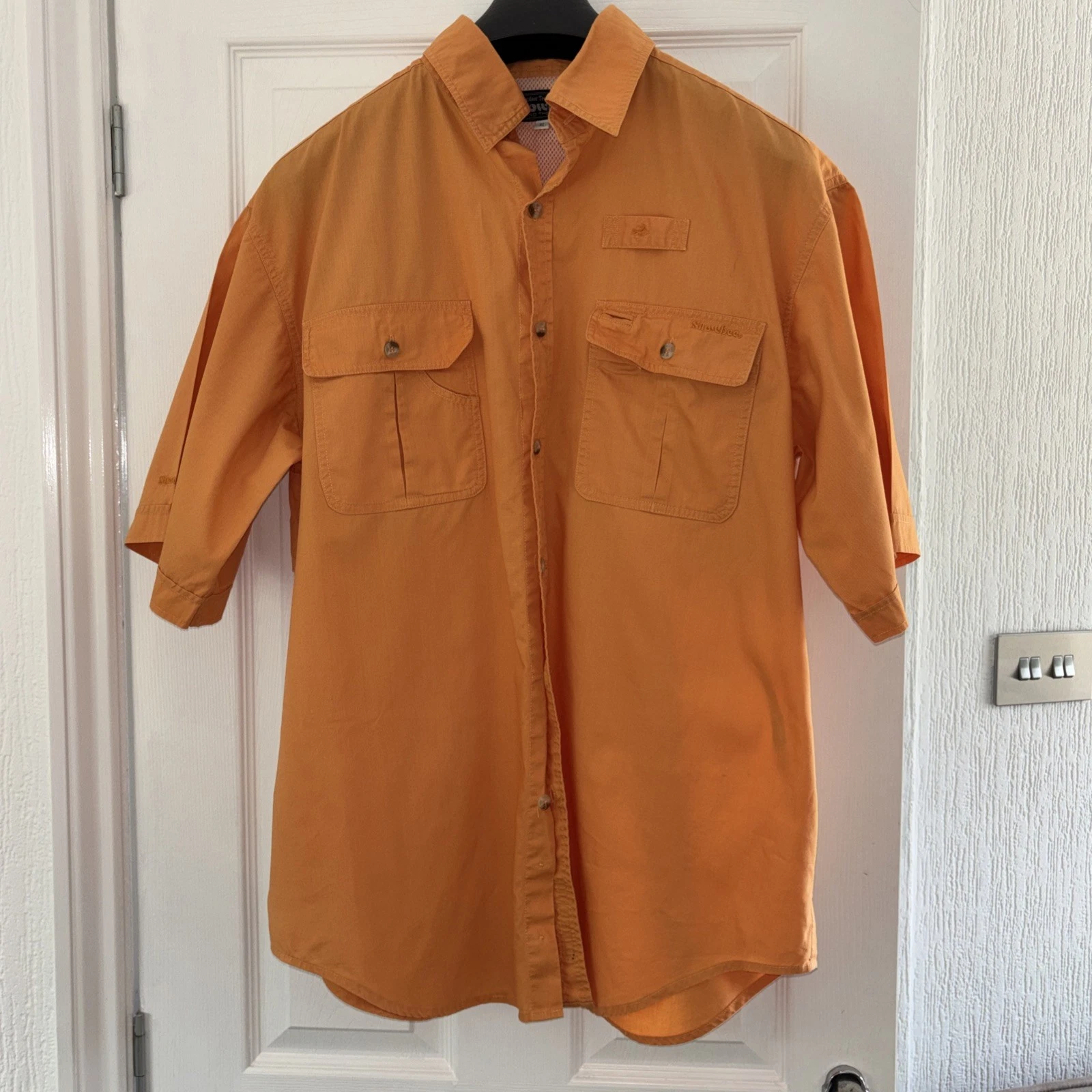Snowbee Outdoor Technical Activewear ShortSleeve Fishing Hiking Shirt XL Orange