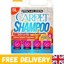 Citrus Carpet Shampoo 5L - Deep Cleaning Solution Safe for Children & Pets 5.80 per litre
