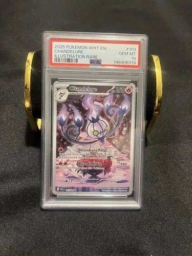 2025 Pokemon White Flare Chandelure IR 103/086 PSA 10