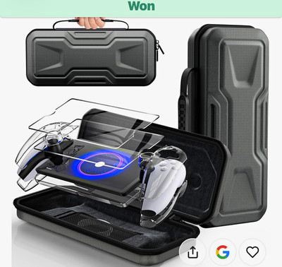 Hard Shell Travel Case for PlayStation Portal Console Handheld, Black