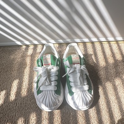 MMY Blakey Low Top Lace-Up Athletic Sneaker Colorblock Green/White