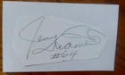 JERRY KRAMER HOF (cut) signed auto 3x5 index Green Bay Packers