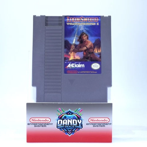 Iron Sword Wizards and Warriors 2 II Authentic, Tested - NES