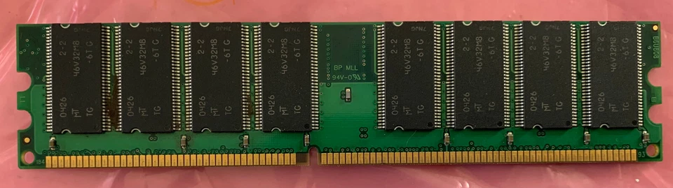 Micron MT16VDDT646AG-335GB 512MB DDR 333 - RAM Memory IBM PN: 31P9122 - Image 3 of 4