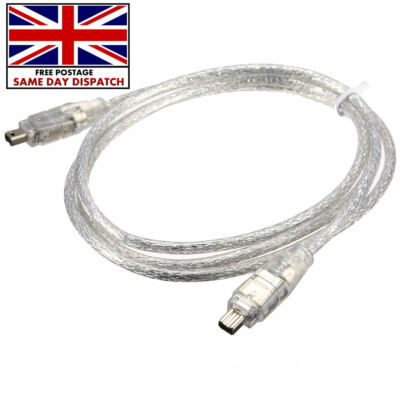  1,2 m 4 Fuß IEEEA 1394 4 Pin Stecker auf 4 Pin Stecker FireWire DV Kabel Konverter Kabel