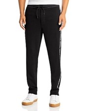 Moncler L96505 Mens Black French Terry Logo T...