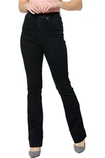 DG2 by Diane Gilman New Classic Stretch Denim Bootcut Jean Black