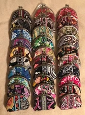 Vera Bradley Double Kiss Kisslock Coin Change Purse HTF Retired Patterns - NEW