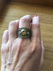 HEIDI DAUS Shades of Golden, Beige & Brown Swarovski Crystal Ring — photo 2