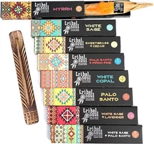 Tribal Soul Incense Smudge Sticks | Assorted Gift Set Includes 8 Fragrances | Fr