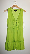 Lulus A-Line Dress Small Lime-Green Made with Love Sleeveless