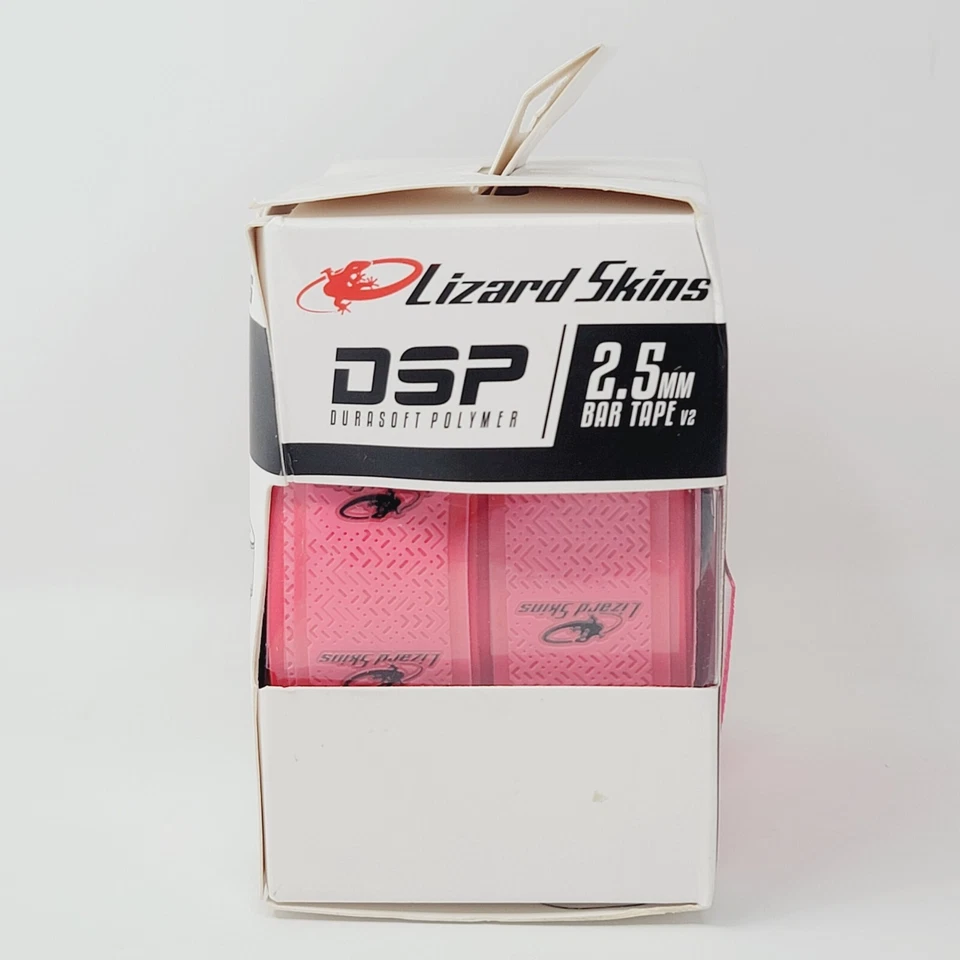 Лента барная Lizard Skins DSP V2 неоново-розовая 2,5 мм для велосипедов с открытой дорогой - Изображение 4 из 4