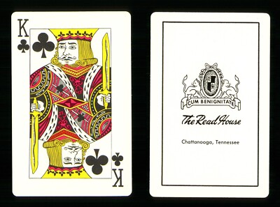 1 x Spielkarte The Read House Hotel Chattanooga TN USA - King of Clubs   P0141