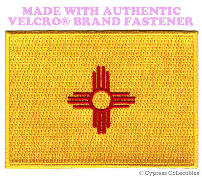 NEW MEXICO STATE FLAG PATCH NM EMBROIDERED APPLIQUE w/ VELCRO  Brand Fastener