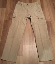 5.11 Tactical Cargo Pants 36x34(33) Men Straight Pleated Front Khaki Beige