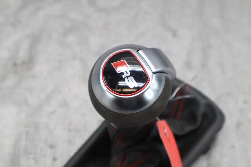 2018 AUDI RS3 8V 2.5L DAZA OEM ALCANTARA LEATHER AUTO SHIFT KNOB ASSY #1662 - Image 3 of 4