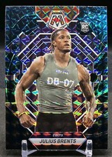 JULIUS BRENTS 2023 Mosaic RC Genesis Prizm Colts Case Hit SP