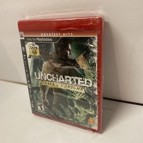 Uncharted Drakes Fortune Ps3 PlayStation 3 Factory Sealed New Greatest Hits Red
