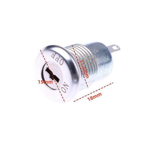 1 Set 12mm Stainless Steel Electronic Key Switch Phone Lock S1203 2PIN 2 Keys - Zdjęcie 3 z 11