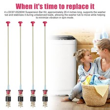 DC97-05280W DC97-16350U Washer Suspension Rod / Damper Kit Replace For Samsung