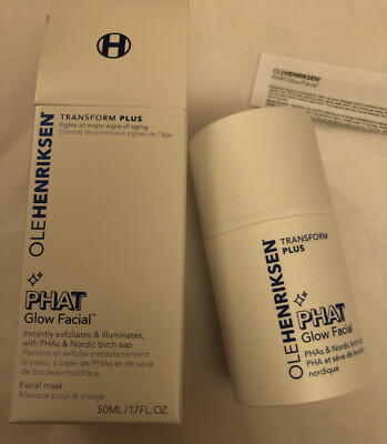 Ole Henriksen Transform Plus Phat Glow Facial 50ml NIB Facial Mask