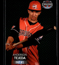Anderson Tejada 2017 Hickory Crawdads First Half Team Set