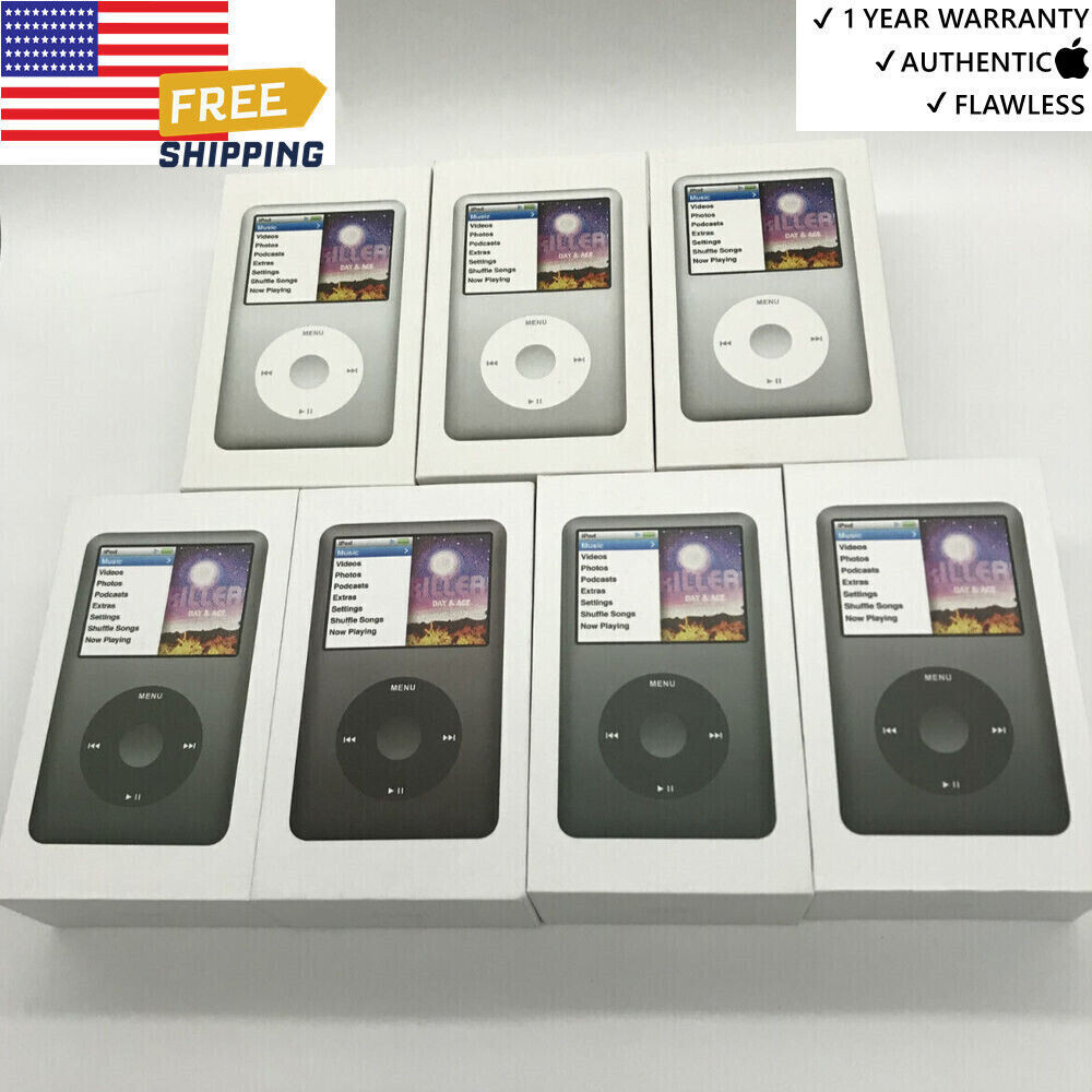NEW Apple iPod Classic 5th 6th 7th Generation 30/60/120GB🤩 All