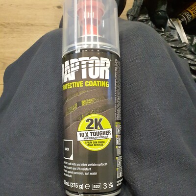 RAPTOR 2K SCHUTZBESCHICHTUNG AEROSOL SCHWARZ SPRAY SCHWARZ 400 ML BETTEINLAGE
