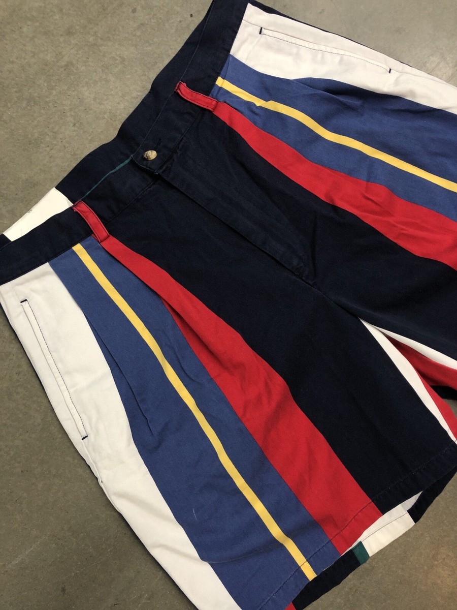 Vintage 90's Nautica Multi Color Vertical Stripe Chino