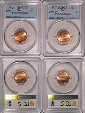 2007 P & D  Lincoln Cent 2 Coin Set 1c PCGS SP68RD Satin Finish