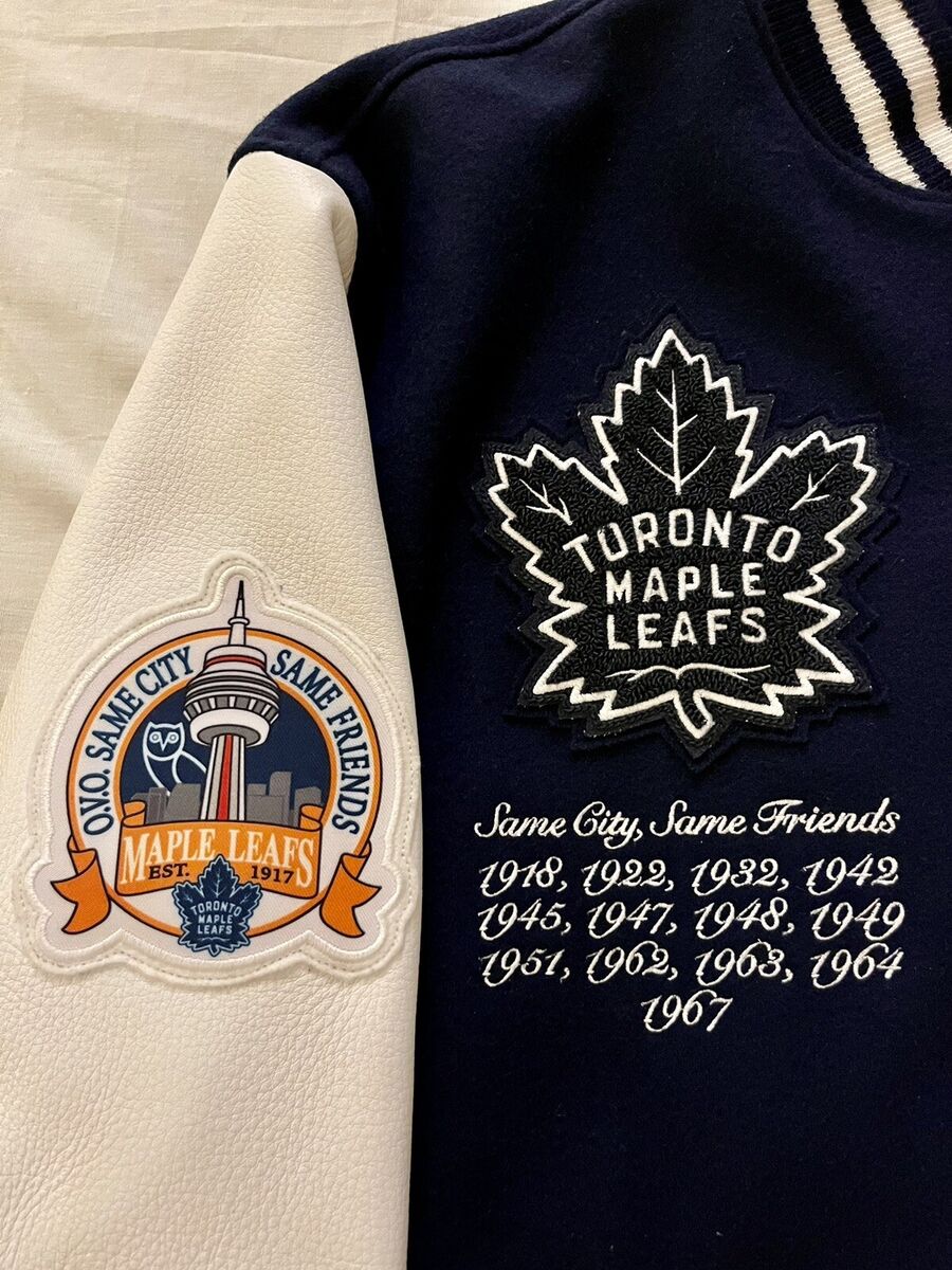 OVO X Roots X Toronto Maple Leafs Varsity Jacket 1/250 OVO X Roots X Toronto Maple Leafs Varsity Jacket 1/250