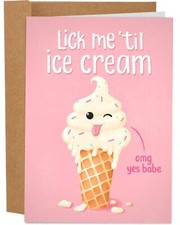 Sleazy Greetings Funny Valentine's Day Card For Wife or Girlfriend - Funny Bi...