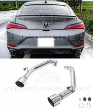 For 22-up Honda Civic Acura Integra 1.5t 4 Axle Back Muffler Delete Exhaust For 22-up Honda Civic Acura Integra 1.5t 4 Axle Back Muffler Delete Exhaust