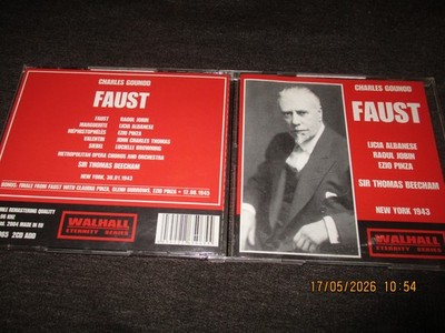 2-CD-Set-GOUNOD--FAUST--Albanese-Jobin-Pinza-Sir TH.Beecham--!-