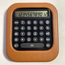 Levenger Tan Desk Calculator