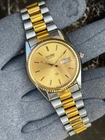 Vintage Seiko SQ "President" Day-Date Two-Tone Quartz Watch - Ref. 6923-8080