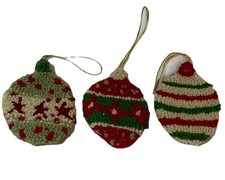 3 Handmade Ornaments Gift Tags With Pocket On The Back
