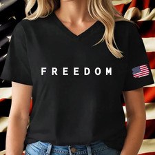 Freedom American Flag USA T shirt
