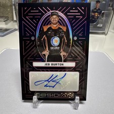 Panini Chronicles Obsidian Signatures Jeb Burton Electric Etch Pink BU /25 Auto…
