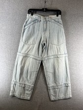 Free People We The Free Trailblazer Slouchy Jean Convertible Zip Size 26